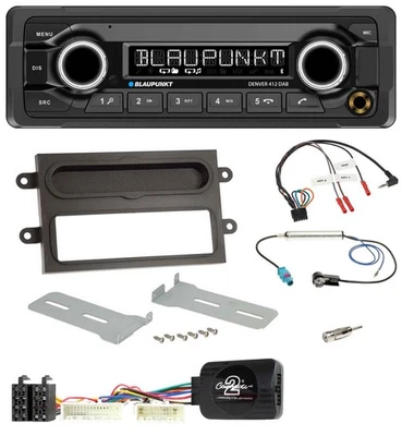 Blaupunkt Bluetooth DAB Lenkrad USB Autoradio für Renault Twingo ab 2015 grau - Bild 1 von 4