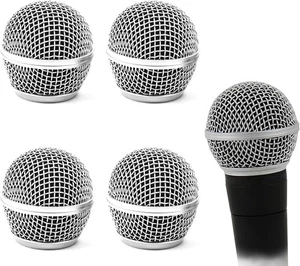 4 Pack SM58 Microphone Head Replacement Standard Size Grille Mic  - Picture 1 of 8