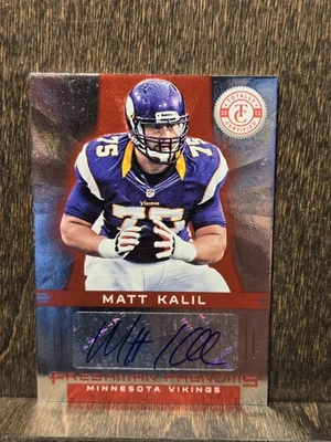 2012 Totally Certified Platinum Red /290 Matt Kalil #153 Rookie Auto RC Vikings - Image 1 of 3