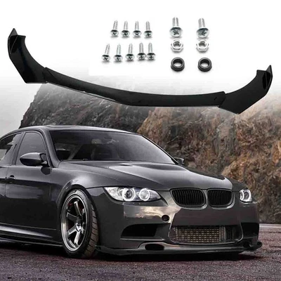 Front Bumper Lip Spoiler Splitter Body Kit For BMW E90 E91 E92 325i 335i 328i - Image 1 of 4