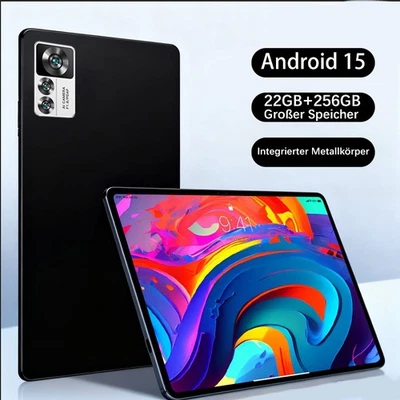2025 New Tablet Android 15 22GB RAM+256GB 8000mAh 10 Zoll 5MP+8MP 5G WlFl USB-C - Bild 1 von 4