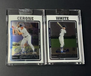 2005 Topps Chrome New York Yankees Autograph Lot Rick Cerone Roy White - Picture 1 of 4