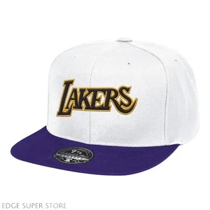 Cappello berretto aderente Mitchell & Ness Los Angeles Lakers 2-Tone Reload 2.0 taglia 7 1/4 - Foto 1 di 3
