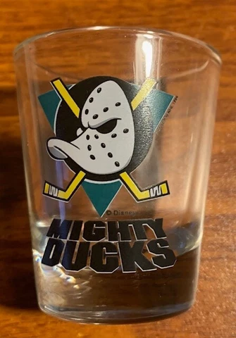 Vintage Disney Anaheim Mighty Ducks Shot Glass. Been Sitting in case Cover