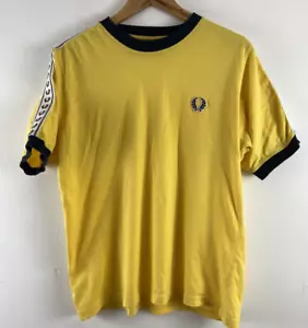 fred perry sportswear vintage T Shirt Men’s Size M Yellow - Picture 1 of 11