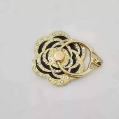 Soporte universal giratorio 360 para anillo de dedo para teléfono celular-Love Crystal Rose Foto 1 de 4