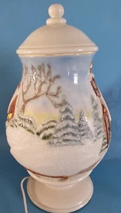 Gristmill Water Wheel Canister Jar Light Church Laur Al Craft - Picture 1 of 7