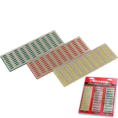 Neilsen 3pc Diamond Sharpening Sharp Stone Chisel Plane Knives Blade Set - Image 1 of 3