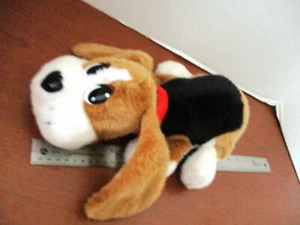 MATTEL ~ motorisierter, animierter brauner schwarz weißer PFUND WELPE HUND ~ funktionsfähiger Zustand - Bild 1 von 5