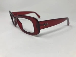 RAY-BAN Sunglasses Frame Italy Women’s RB4122 735/8G Crystal Red Wrap RS49 - Picture 1 of 9