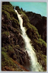 Postcard Bridal Veil Falls Alaska AK Highway to Valdez Waterfall - Picture 1 of 2