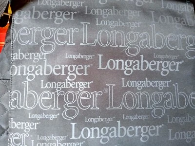 Longaberger Black - Logo Quilted Laptop / Messenger Tote Bag Purse - Adj Strap - Image 1 of 4