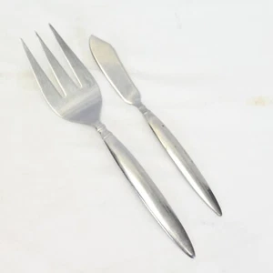 Farberware Diner Cold Meat Fork and Butter Knife Stainless Lot of 2 - Picture 1 of 9