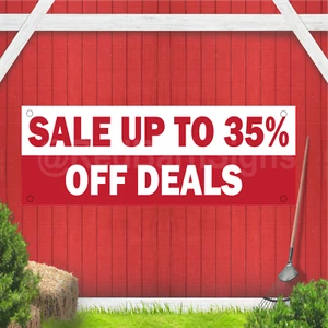 Sale Up to 35% Off Deals Indoor Outdoor Vinyl Banner Design - Picture 1 of 1