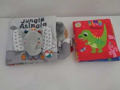 Babys erste Stoffbücher Kleine Sterne Dino Abenteuer & Aininai Dschungeltiere - Bild 1 von 4