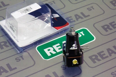 Regulador de Presión de Combustible Aeromotriz 1:1 Billet Negro EFI 2x -6 entradas -6 devolución Foto 1 de 4