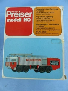 PREISER Ho motopompe MAGIRUS-DEUTZ réf : 2632 neuf en boite , train pompier - Picture 1 of 2