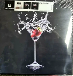 Eurographics KD-DT91040, Cocktail Modern Art, 30x30cm Canvas Art, NEU/OVP - Bild 1 von 1