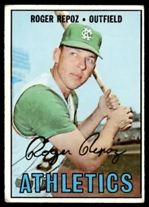 1967 Topps Roger Repoz Kansas City Athletics #416 - Foto 1 di 2
