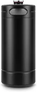 128OZ Mini Keg Growler Stainless Steel Home Keg With No Scratch Matte Black NEW - Picture 1 of 12