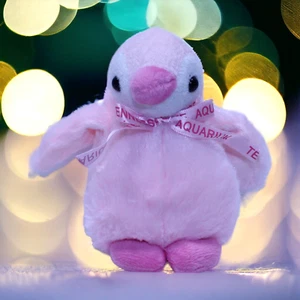 Wishpets pinguino Tennessee acquario nastro rosa 5" peluche animale imbottito - Foto 1 di 8
