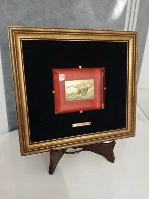 Quadro Bassorilievo Argento 800 Brattini Mauro Paesaggio Serie Speciale - Immagine 1 di 4