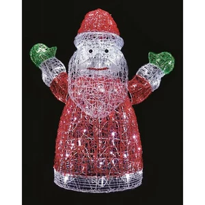Premier Christmas 96 LED da interno esterno morbido acrilico Babbo Natale 74 cm - BIANCO - Foto 1 di 1