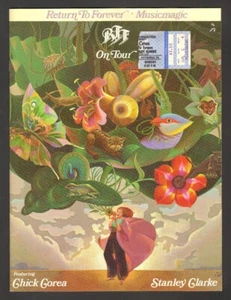 CHICK COREA RETURN TO FOREVER CONCERT TICKET STUB & PROGRAM 3/9/77 PITTSBURGH PA - Picture 1 of 1