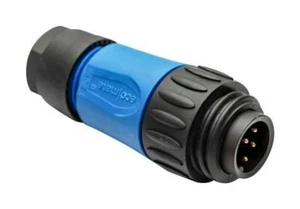AMPHENOL - Plug, Free 6 Pole + E, Solder - Picture 1 of 1