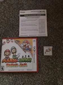 Mario & Luigi: Paper Jam (Nintendo 3DS, 2016) US Version FREE SHIPPING - Picture 1 of 9
