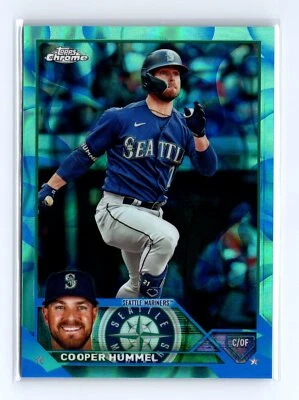 2023 Topps Chrome Update Cooper Hummel #USC120 Aqua/Blue Lava Lamp Mariners - Image 1 of 2
