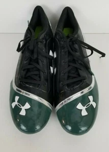 Botines de fútbol americano para hombre Under Armour Blur MicroG negros/verdes talla 12,5 - Imagen 1 de 6