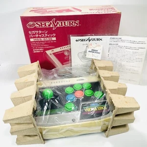 Sega Saturn Virtua Stick Controller HSS-0136 SS Japan W/Box & Manual tested - Picture 1 of 17