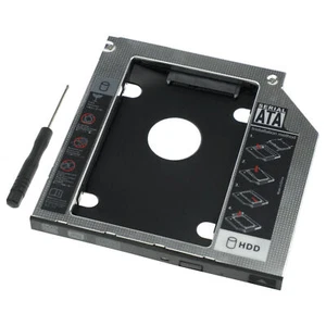 9.5mm HDD Caddy 2.5" SATA SSD Holder Laptop Slim Hard Disk Drive Tray Adapter - Picture 1 of 8