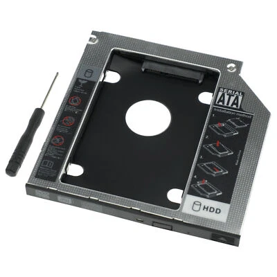 9.5mm HDD Caddy 2.5" SATA SSD Holder Laptop Slim Hard Disk Drive Tray Adapter - Image 1 of 4
