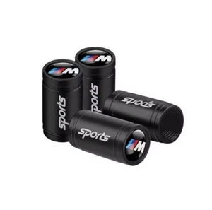 SET/KIT DA 4 TAPPI COPRIVALVOLE BMW M PERFORMANCE IN METALLO GOMME PNEUMATICI M - Foto 1 di 4