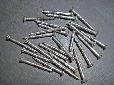 25 Chevy #8 x 1-1/2" con #6 Cabeza Parabrisas Decoración Moldura Tornillos Inoxidable GM Foto 1 de 4