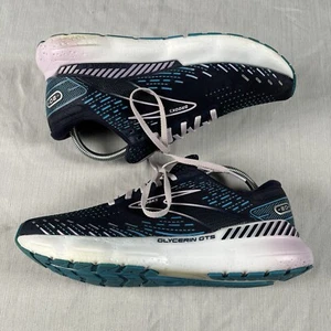 Brooks Glycerin 20 Womens Size 9.5 Running Shoes Blue Gym Sneakers 1203701D499 - Picture 1 of 8