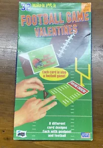 32 Football Game Valentines Make It Play It By Mello Smello Each Card Is A Game - Picture 1 of 9