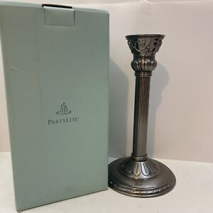 PartyLite 9" (23 CM)Satin Silver Taper Candle holder