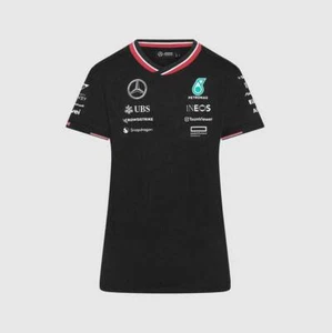 Mercedes AMG F1 Womens Team Driver Tee 2024 Black - Picture 1 of 7