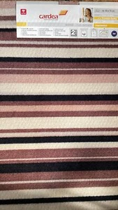 Alfombrilla Cardea rayas beige marrón | 50x70 cm resistente y antideslizante - Imagen 1 de 1