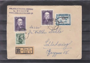 Portorichtiger Reco Brief 2. Gewichtsstufe Top frankiert Wien - Schladming - Picture 1 of 2