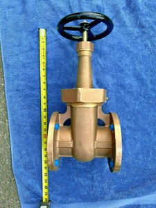 3" W&O Bronze 150lb Gate Valve, Bronze Trim, Rising Stem, Threaded Bonnet Flat F - Picture 1 of 11