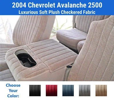 Fundas de asiento de felpa para Chevrolet Avalanche 2500 2004 Foto 1 de 4