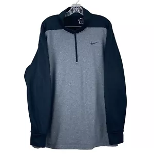 Nike Dri Fit Essential Therma Half-Zip Pullover Mens Size 2XL Gray AA3323-010 - Picture 1 of 6
