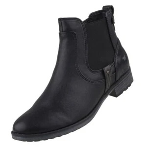 Mustang Damen Stiefelette Stiefel Schwarz 1265-522/9 Fleecefutter - Bild 1 von 7