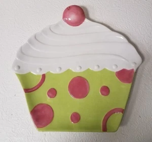 GRASSLANDS ROAD LARGE 15" CUPCAKE SHAPED SERVING PLATTER NEW - Picture 1 of 8