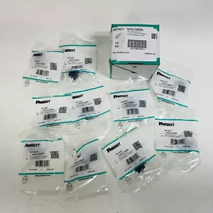10 Pack Panduit NKDLCMZBL NetKey Module Black W/ LC Duplex Fiber Optic Adapter - Picture 1 of 5