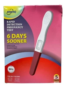 FFQFFQ Early Rapid Detection Pregnancy Test Kit - 5 Count - Ex: 4/26 - Picture 1 of 3